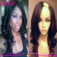 Aliexpress wholesale brazilian virgin hair u part wig hot sale human hair u part wig new fashion u part wig